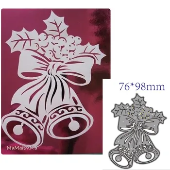 

metal cutting dies cut die mold Christmas bell decoration Scrapbook paper craft knife mould blade punch stencils