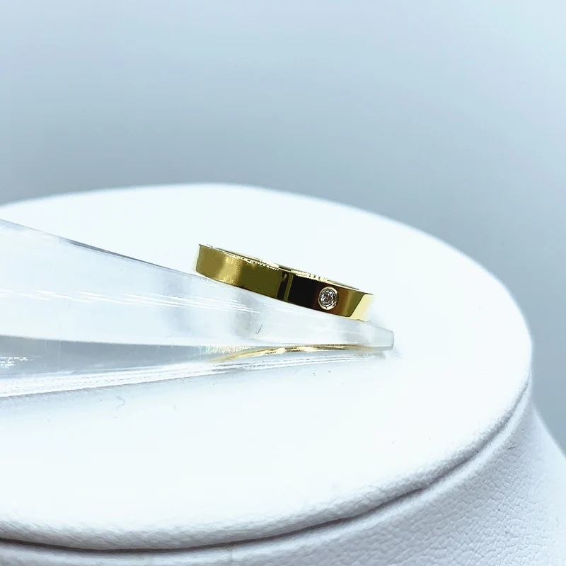 Высокое качество S925 кольца из стерлингового серебра модная простая Циркон