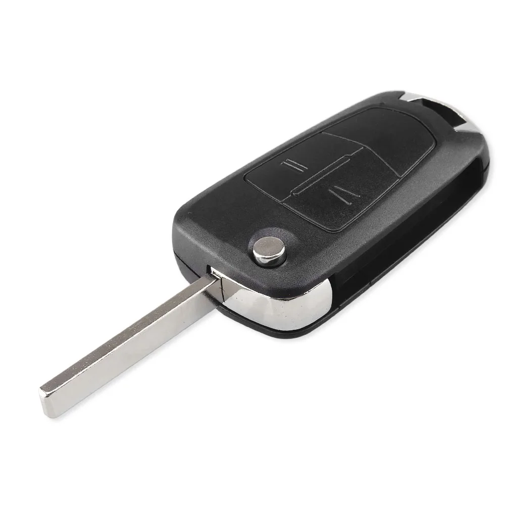KEYYOU 2 кнопки раскладной дистанционный Складной автомобильный брелок чехол для Opel