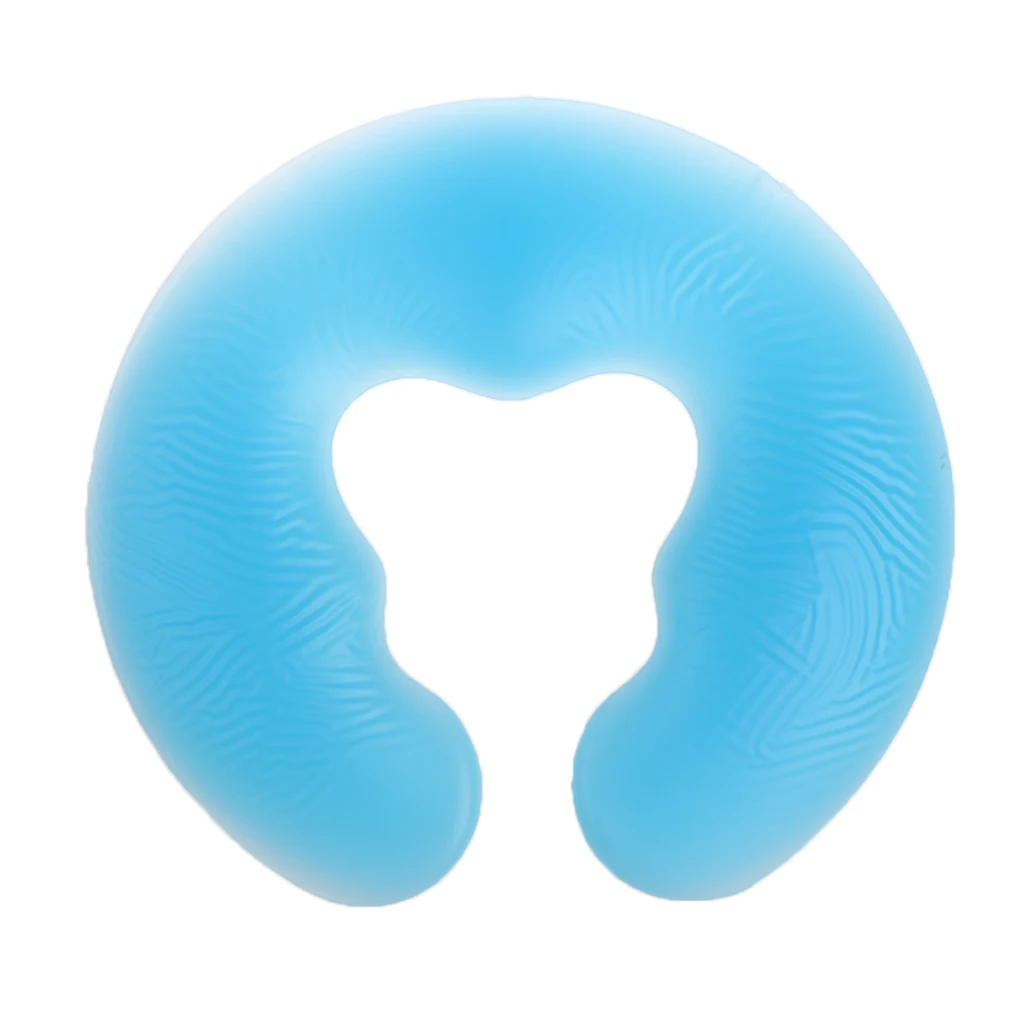 Silicone Salon SPA Massage Pillow Table Cradle Face Down Pillow Head Rest Cushion Beauty Pad, 28 x 26 cm 