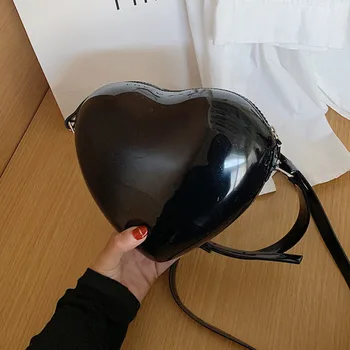 

Female Solid Heart Pu Leather Crossbody Bags For Women 2020 Shoulder Messenger Bag Ladies Hand Sling Luxury Handbags Designer