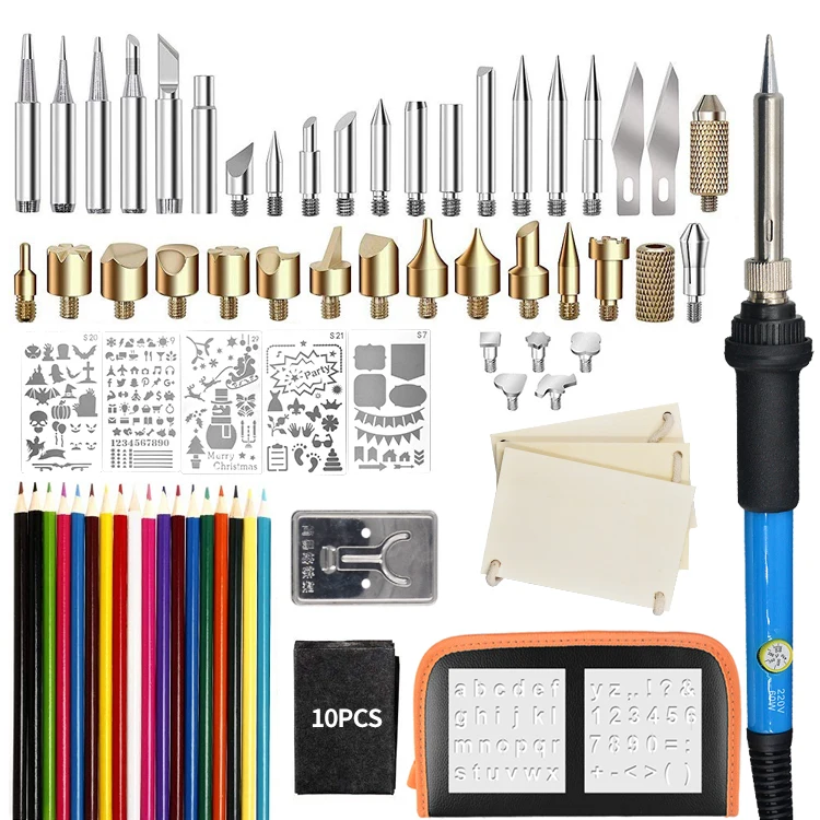 

60W Temperature Adjustable Electric Soldering Iron toolkit Soldering Iron Kit Desoldering Pump Welding Tool Set For DIY With Bag