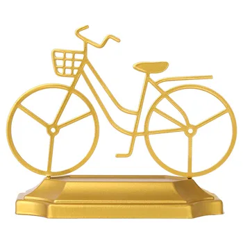 

Creative Gold Bicycle Figurine Miniature Model Modern Art Figurine Ornament Home Decoration Accessories Room Decor