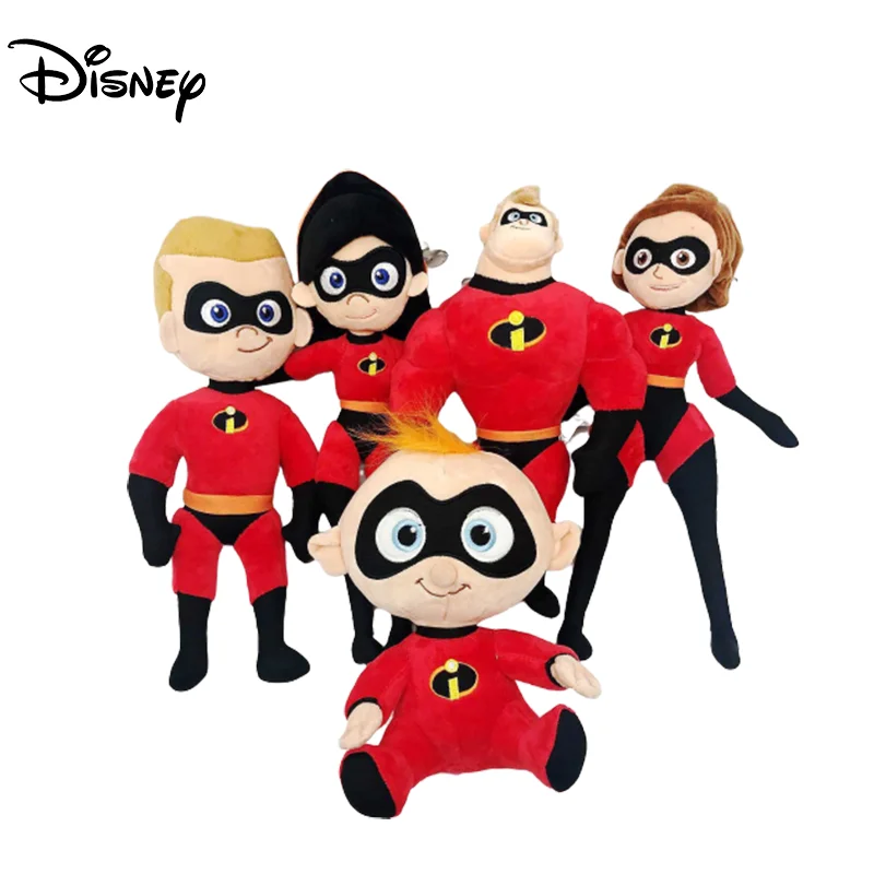 Disney Movie The Incredibles 2 Mr Bob Family Soft Plush Toys High Quality PP Cotton Stuffed Toys Dolls for Children Kids Room