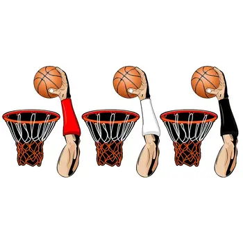 

Basketball Series Car Decoration For Basketball Fan Rear Wiper Stickers Cute Hand Waving Rear Wiper Decal Sticker Looks Like Pla