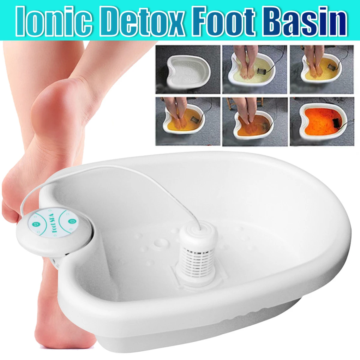 Home Mini Detox Foot Spa Machine Cell Ionic Cleanse Device Ionic Detox