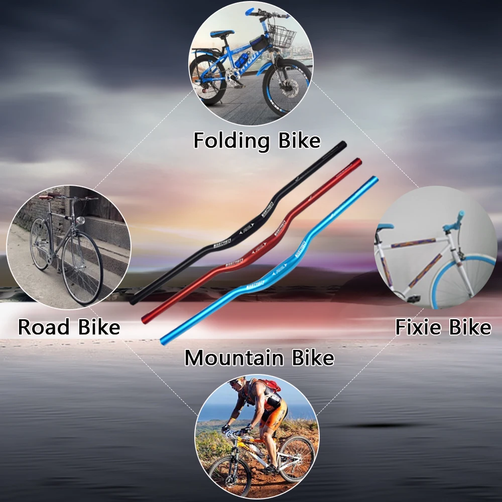 Руль для горного велосипеда, 31,8 мм, легкий велосипедный стояк, удлиненный, для горного велосипеда, для спуска, велоспорта, гоночных аксессуаров