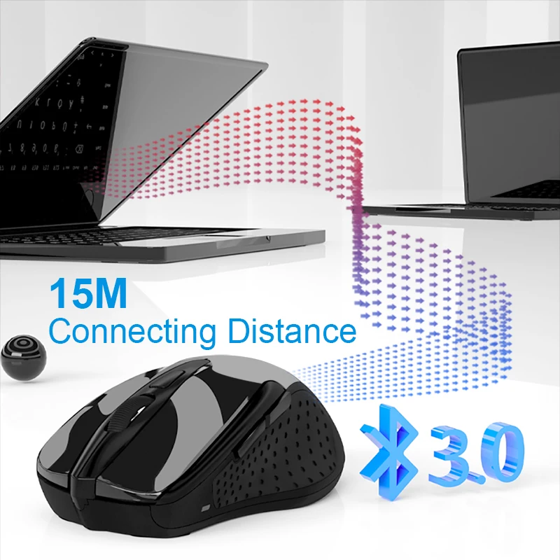 Billige TeckNet Optische Drahtlose Maus Computer Bluetooth Maus 2600DPI 2,4G Wireless Bluetooth Maus Ergonomische Mäuse für Laptop Tablet