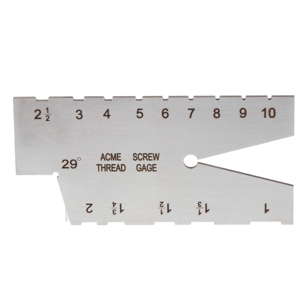 

29 degree Acme Screw Thread Gauge Gage Grinding Stainless Steel Welding Ruler Drop Ship Support