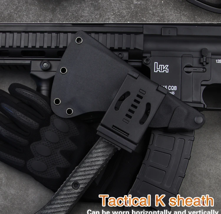 Lengran DC53 стальной походный ручной огненный топор для выживания Томагавк для охоты на открытом воздухе топор-мачете для льда