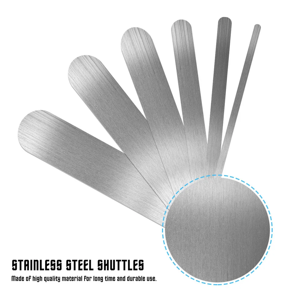 

6pcs Fish Net Repair Tool Portable Practical Repair Fishnet Tool Stainless Steel Shuttles Net Shuttle Board for Women Men