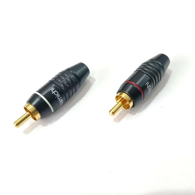 8 шт 12 24 50 в наборе высокое качество Nakamichi RCA штекер припоя адаптер 24K позолоченный