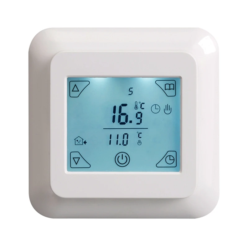 Термостат с сенсорным экраном Электрический термостат комнатный подогрев пола