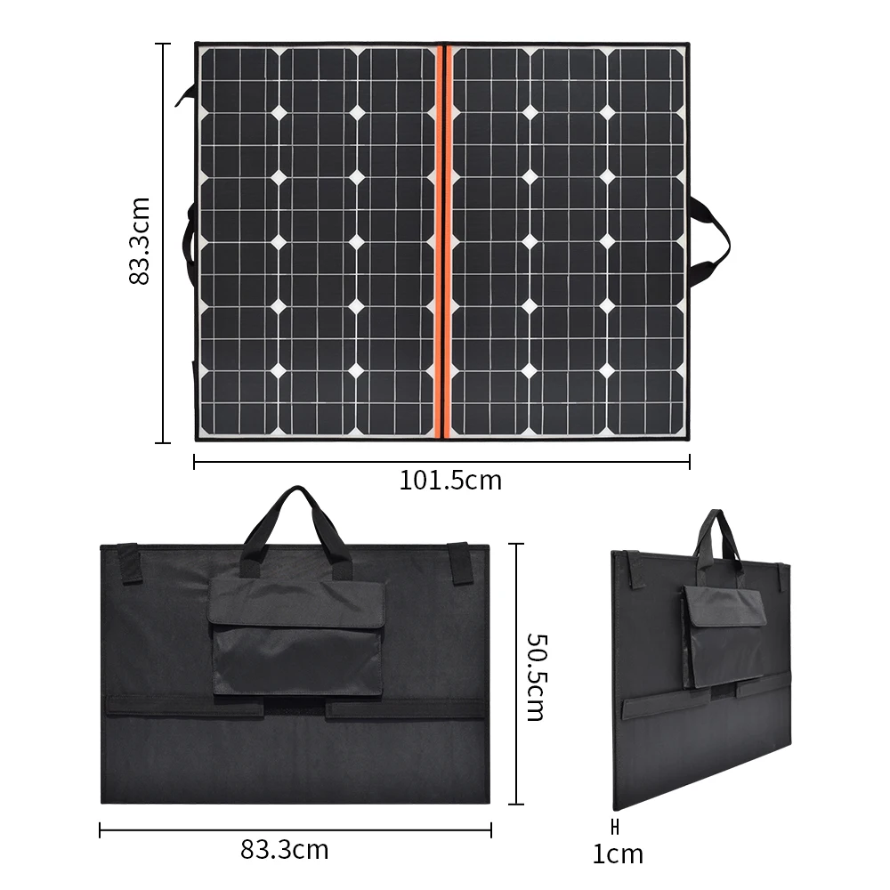 xinpuguang 120W 18V Складная панель солнечной энергии Гибкий комплект 100 Вт портативного