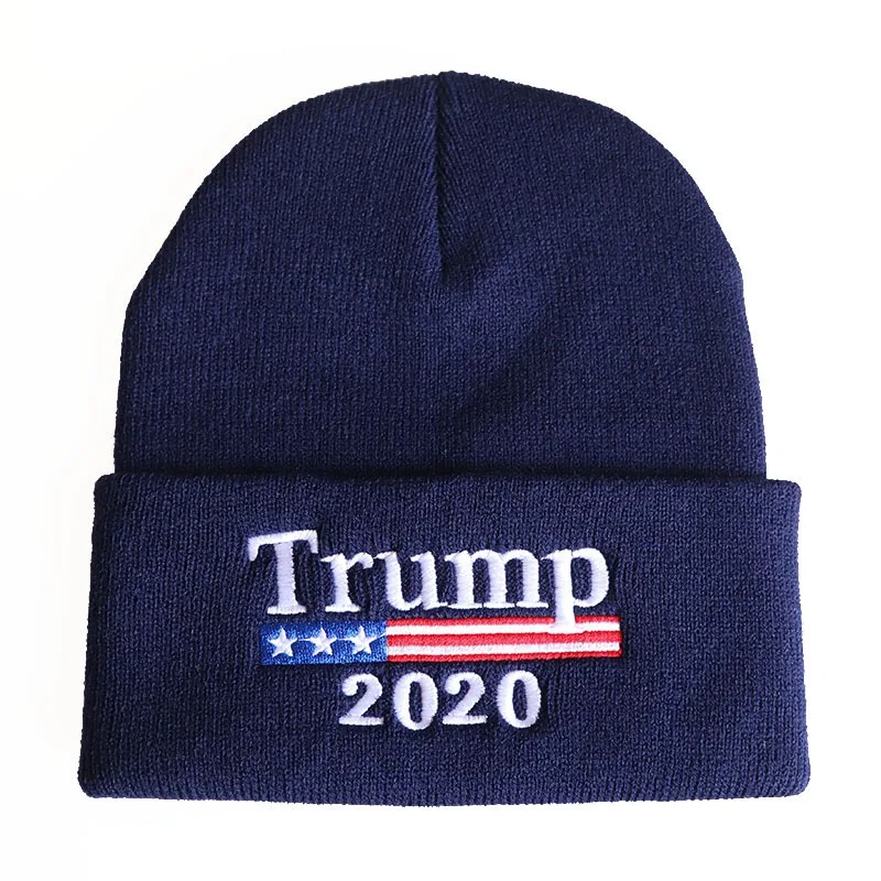 WZCX TRUMP Keep America Great Again, шапка с вышитыми буквами, сохраняющая тепло, одноцветная эластичная зимняя шапка унисекс, шапка для взрослых