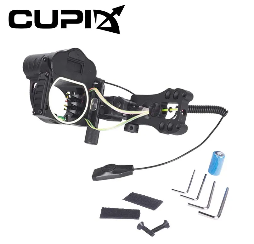 

1pc Range finder Five-needle Aiming High-end with Ranging 5 Pin Fast Adjustment Sight for Sports Entertainment Archery Hunting
