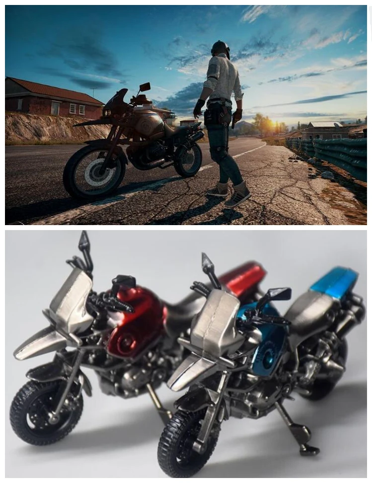 Игра PUBG косплей реквизит сплав уровень 3 мотоцикл бронированная модель PLAYERUNKNOWNS BATTLEGROUNDS Рождественский подарок реквизит