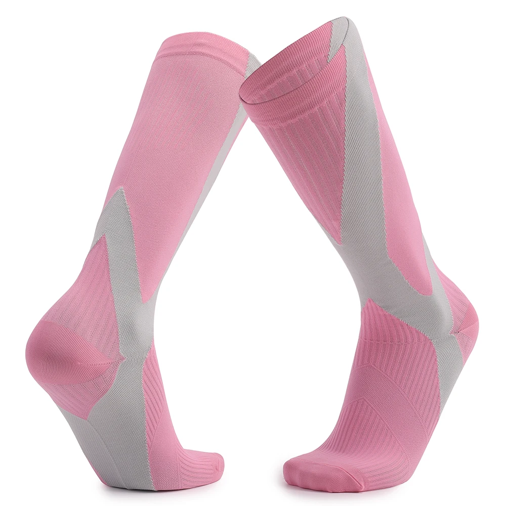 4 Pairs Sport Compression Socks for Men & Women 20-30 mmHg Athletic Fitness Outdoor Cycling Fast-drying Breathable Socks