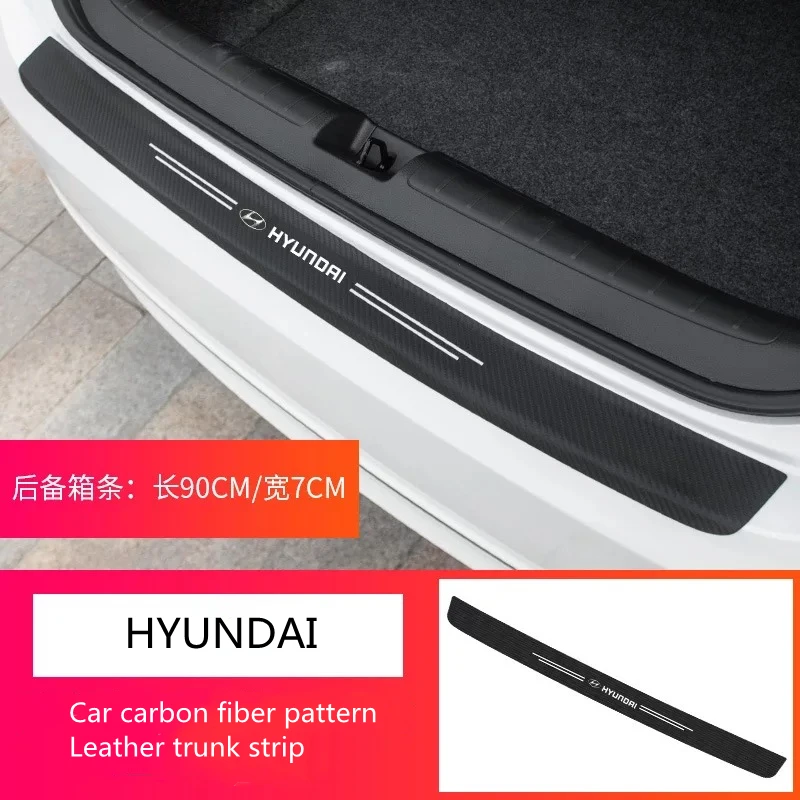 Декоративные защитные наклейки для багажника автомобиля Hyundai i30 kona i10 i35 elantra santa fe
