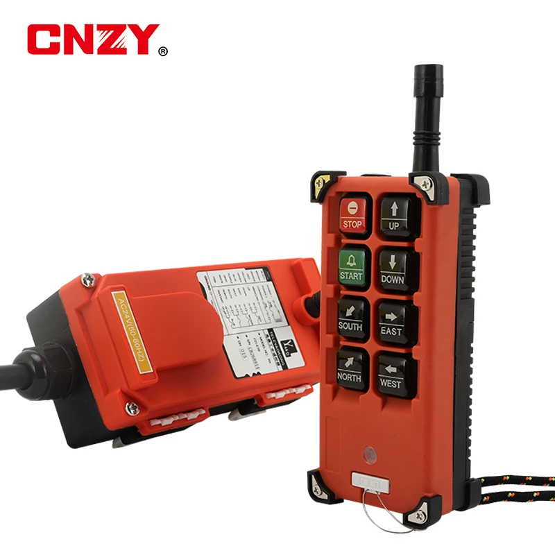 380V220 24V Industrial Remote Switches Hoist Direction Wireless Crane Radio Remote System Switch 1receiver+ 1transmitter F21-e1b