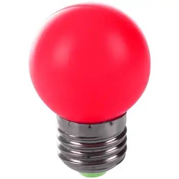 

E27 LED Light Warm Red Bulb Plastic Bulb (0.5W Power, Red)