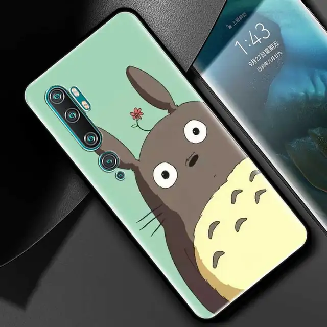 Silicone Phone Case For Xiaomi Mi Poco X3 M3 M4 Pro X3 NFC 9T 10T Note 10 Lite Studio Ghibli Totoro Soft TPU Back Cover Coque B08