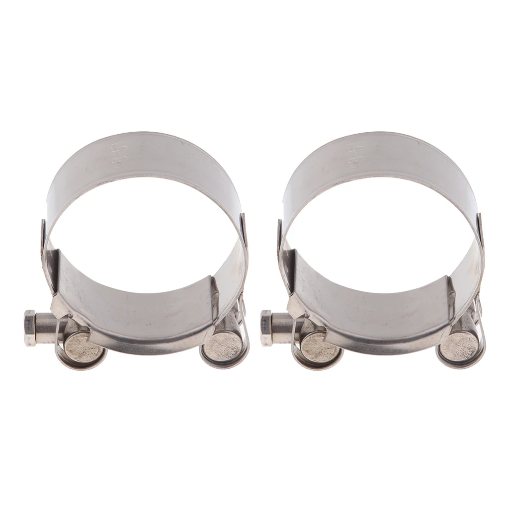 2 шт. зажим для выхлопной трубы мотоцикла глушитель из нержавеющей стали зажимы 48