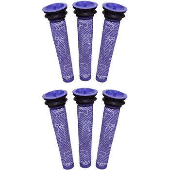 

6 Premium Vacuum Pre Filters Compatible for Dyson V6, V7, V8, DC58, DC59, DC61, DC62, Animal, Washable Pre Filter Part