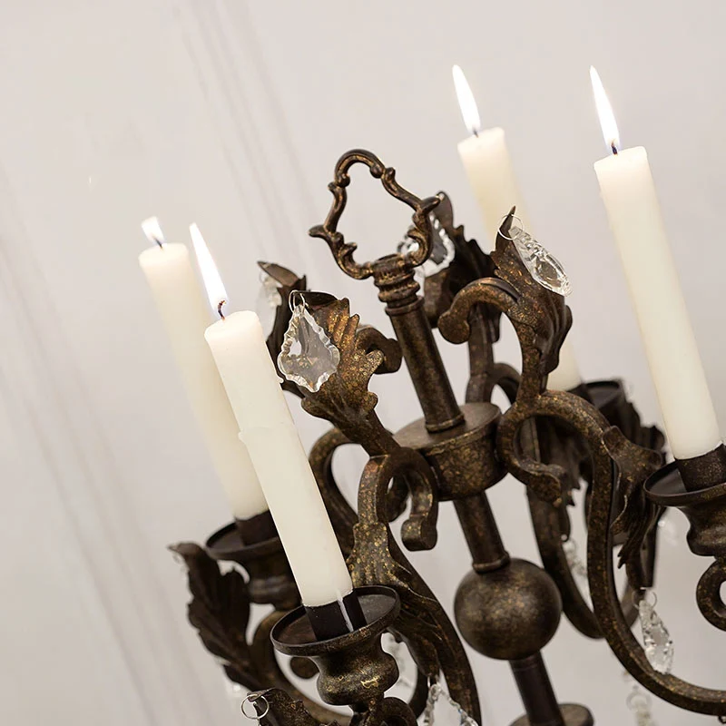 Классический металлический подсвечник с 4 ручками Хрустальный Свадебный декор