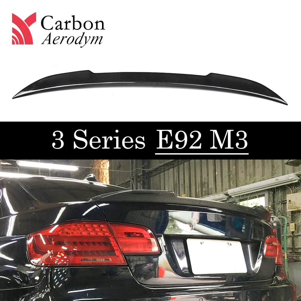 

For BMW E92 CS-Look carbon fiber spoiler 3 series coupe 2-door E92 M3 trunk tail wings spoilers 2006-2013