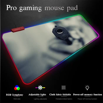 

Yuzuoan Programming Computer Game Mousepad Mechanical Gun Gray Comfortable Desk Pad Large RGB Gaming Mouse Pad Speed Controlling