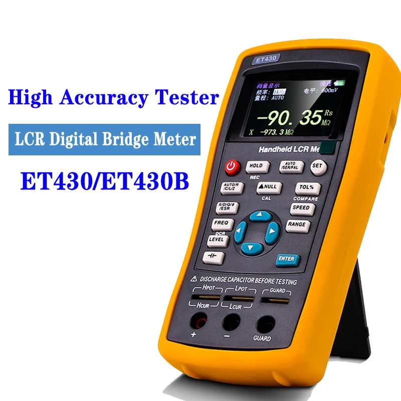 

ET430 100~240V Multifunction Handheld LCR Digital Resistance Meter High Precision Capacitance Inductance Resistance Meter Tester