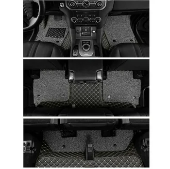

Custom special car floor mats for Land Rover Discovery 5 2020-2017 7 seats durable waterproof double layer carpets