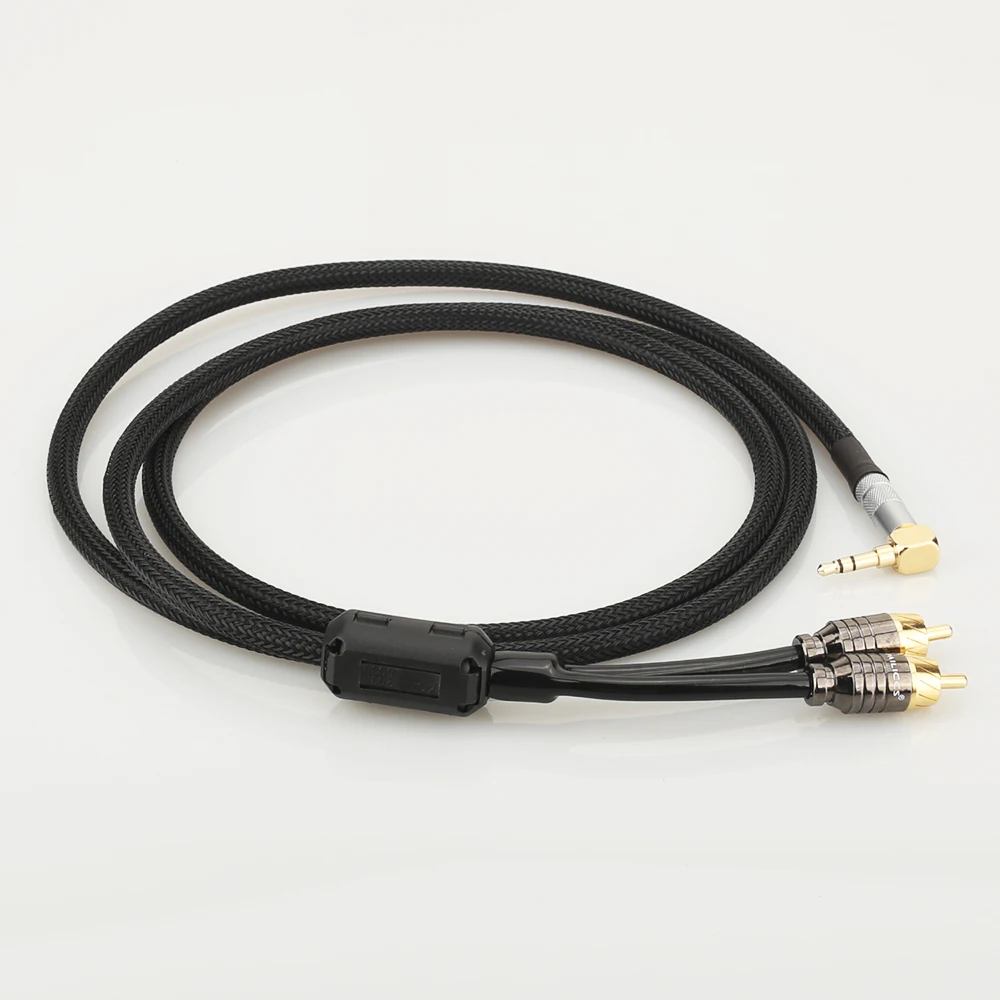 Кабель HiFi аудиокабель RCA аудиосигнальный провод штекер 3 5 мм aux преобразователь