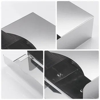 

1pc Bathroom Tissue Holder Stainless Steel Hand Towel Holder for Home Hotel