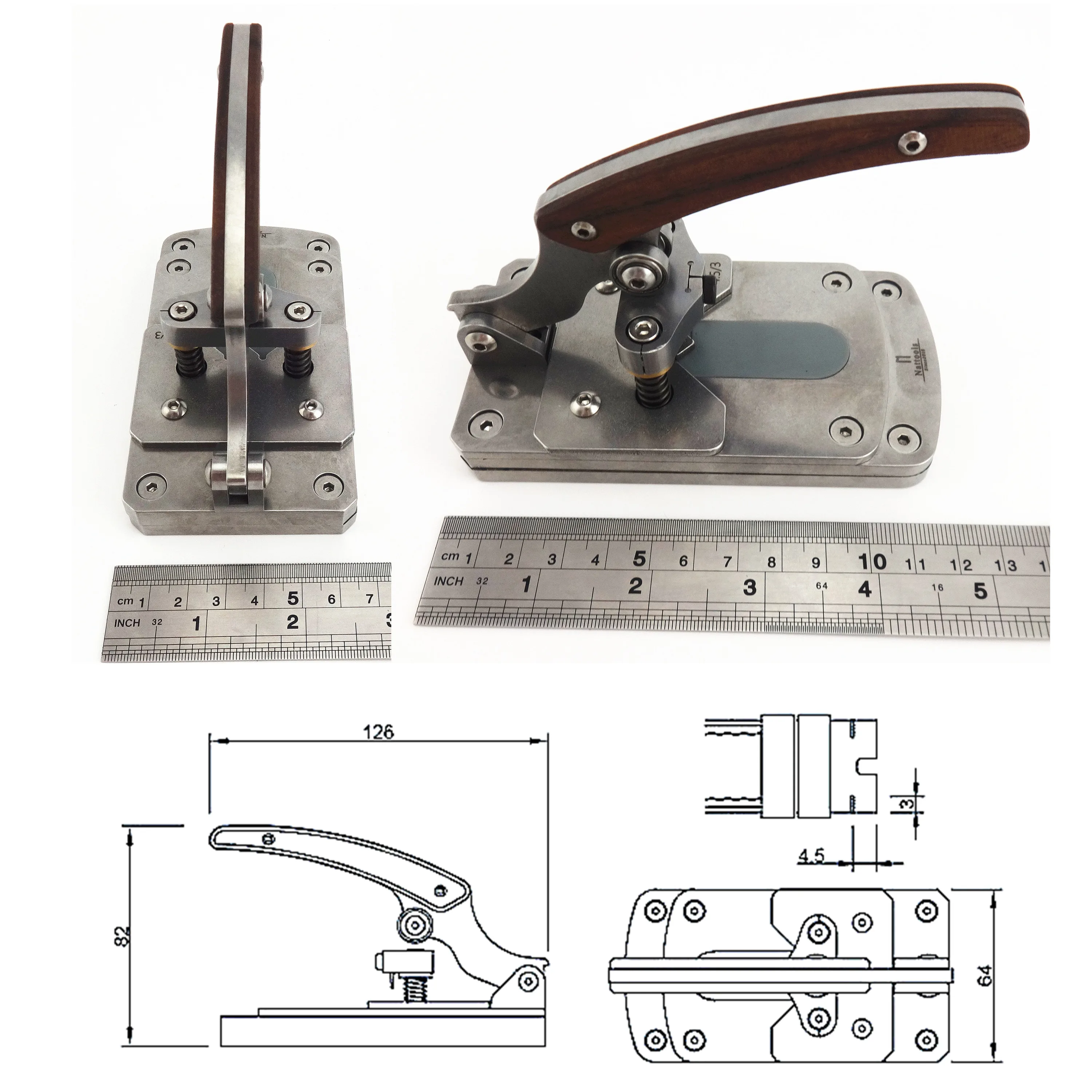 Leather Craft Watch Strap Finishing Ending Hole Making Punch Lock The Suture Press Tool Chisel Edger Groover Creaser Skiver Awl