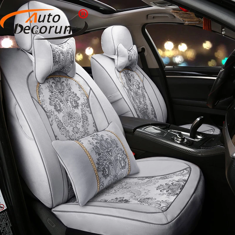 AutoDecorun Custom fit жаккардовые тканевые чехлы для сидений автомобиля Benz Smart fortwo forfour