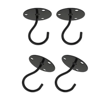 

Ceiling Hooks Plate Wall Mount Round Base Closet Top Hook for Hanging Plants Bird Lanterns Wind Chimes or Outdoor Decor