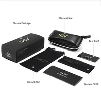 Солнцезащитные очки GCV Мужские поляризационные, роскошные солнечные, для отдыха, вождения, винтажные, для путешествий, рыбалки, классические — изображение 5