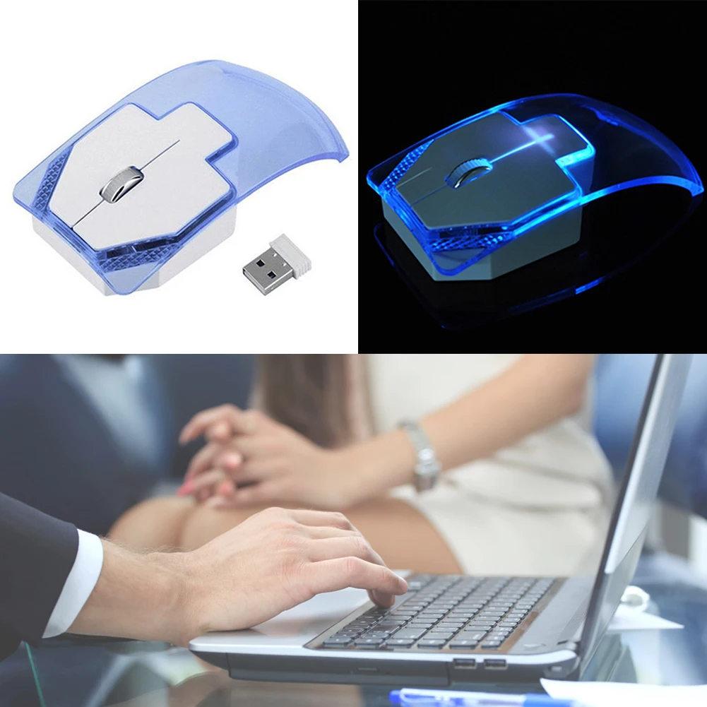 Gift Mouse Wireless Luminous Game Optical Lightweight Universal Laptop Silent Computer Transparent