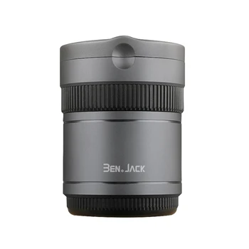 

Smoking Easy Clean LED Lighting Interior Accessory Car Ashtray Lens Shape Flame Retardant Mini Fashion Aluminum Alloy Desktop