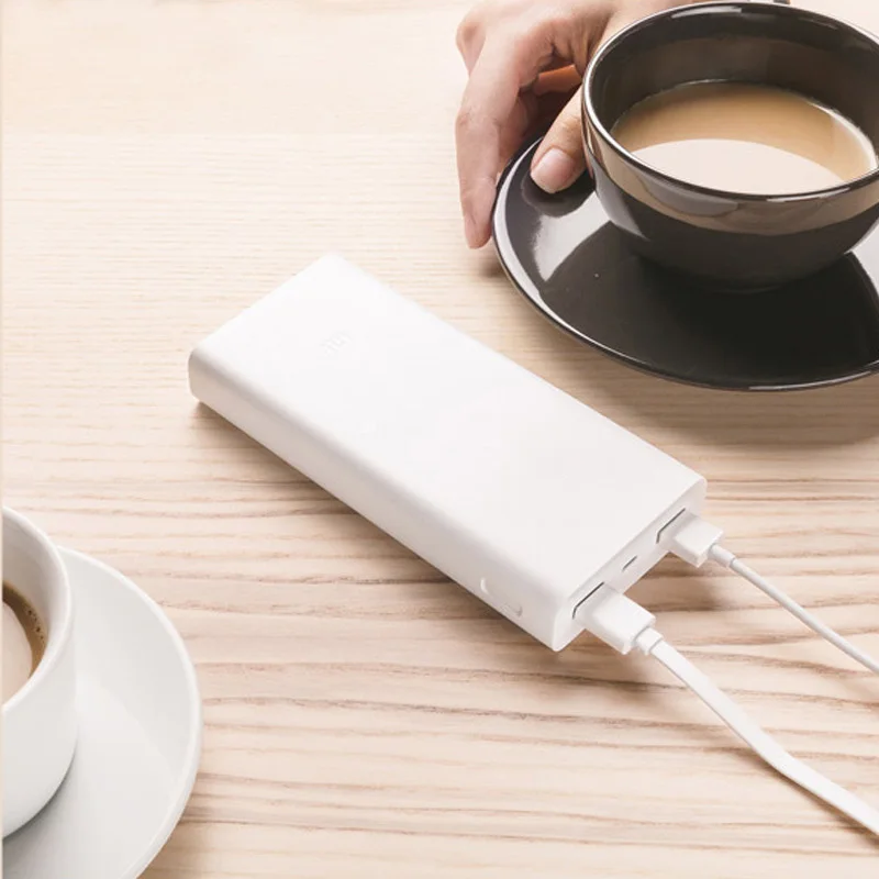 Xiao mi power Bank 20000mAh 2C портативное зарядное устройство mi внешний аккумулятор power bank 20000 mah Поддержка QC3.0 Dual USB для мобильных телефонов