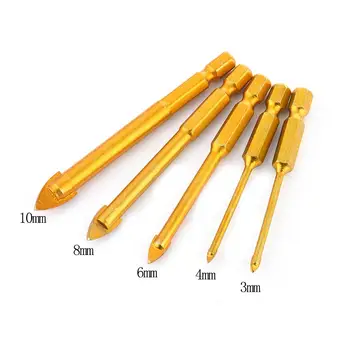 

Universal Multi-function Glass Granite Brick Tiles Drill Bit Set Titanium Coated Power Tool 1/4" Hex Shank