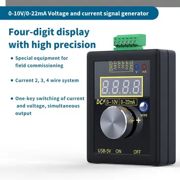Digital 4-20mA 0-10V Voltage Signal Generator 0-20mA Current Transmitter Professional Electronic Measuring Instruments
