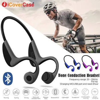 

5.0 Bone Conduction Headset Bluetooth Earphone Wireless Headphone With Mic For iPhone 11 Pro Max XR XS X 8 Plus 7 6S Plus 6 SE 5