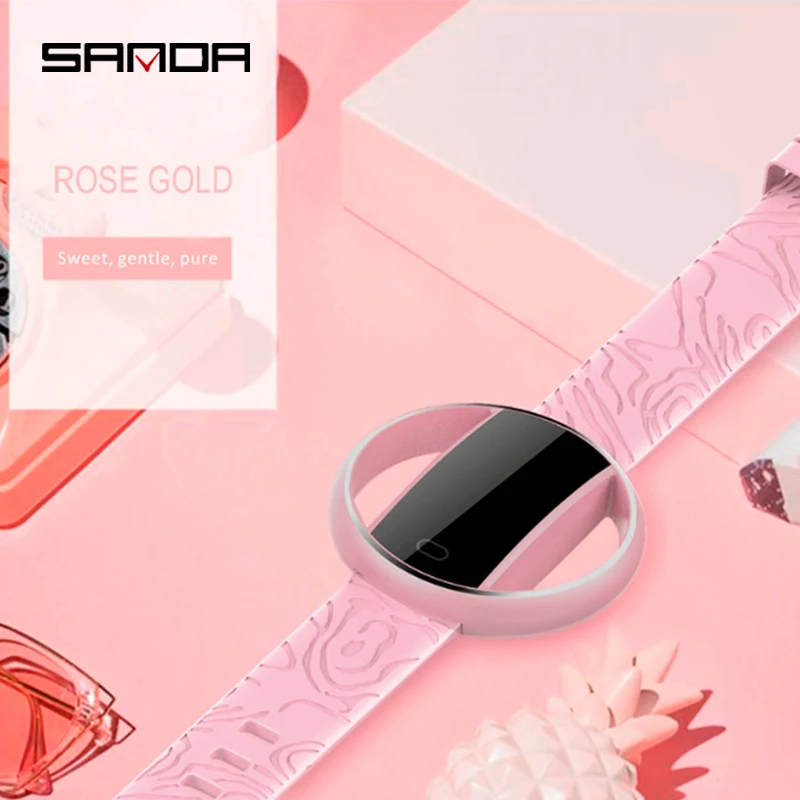 2020 SANDA Super Slim Smart Watch Men IP67 Waterproof Sports Smartwatch Heart Rate Monitor Fitness Bracelet reloj Intelligente