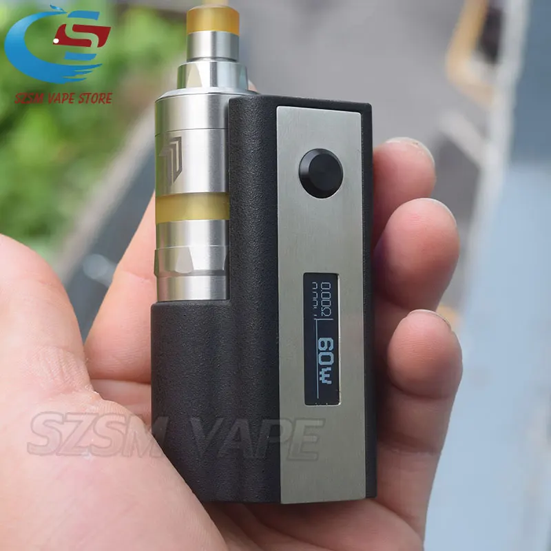 

SXK Stealth 60W mod with kayfun prime Nite DLC RTA 2ml vape E-Cigarette 0.91 OLED screen vape fit 18650 battery Mechanical pen