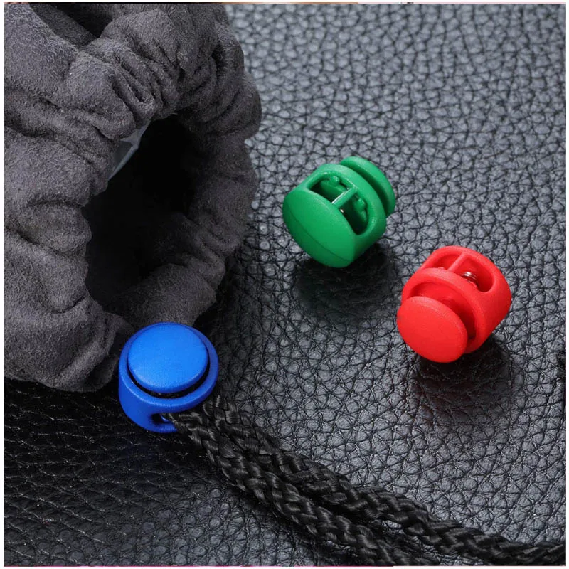 Plastic Spring Cord Locks End Toggle Stopper Hat Elastic Rope Lock Clips DIY Shoelace Clamp for Camping Hiking Backpacks 20Pcs elastic rope locks