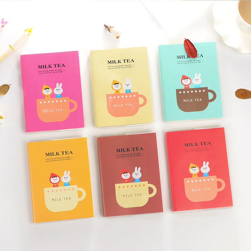 

Mini Kawaii Notebook Kid's Portable Journal Pocket Diary Book Notepad Korea Stationery 75 Pages 12cm * 9cm Random Color