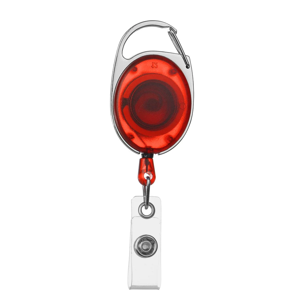 Style 3- red 1 шт., унисекс, ID значок, ремешок, бирка с именем, выдвижная катушка, тяга, брелок, держатель для карт, зажим для ремня, прочное кольцо для ключей, сумка, зажим для цепи - Цвет: Style 3- red